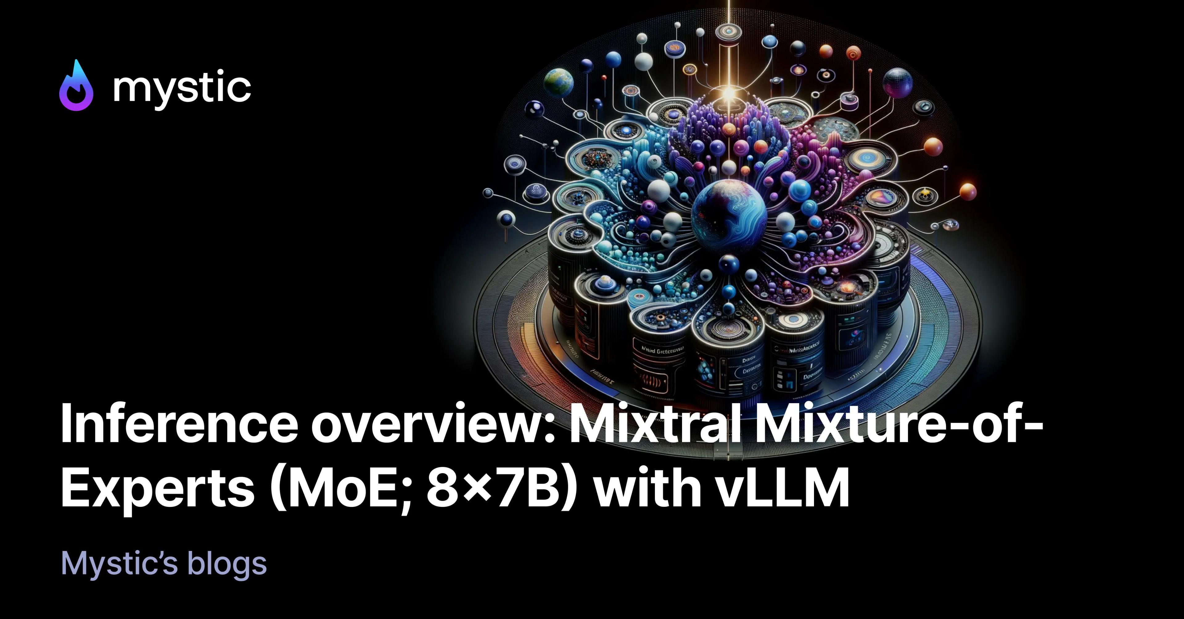 feature image for post with title: Performance overview: Mixtral Mixture-of-Experts (MoE 8x7B) with vLLM